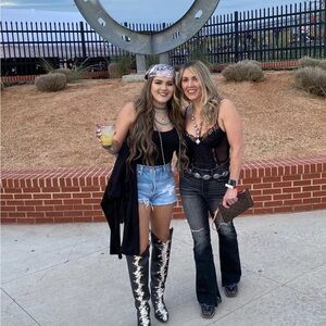 Buckle Women's Black Flare Jeans